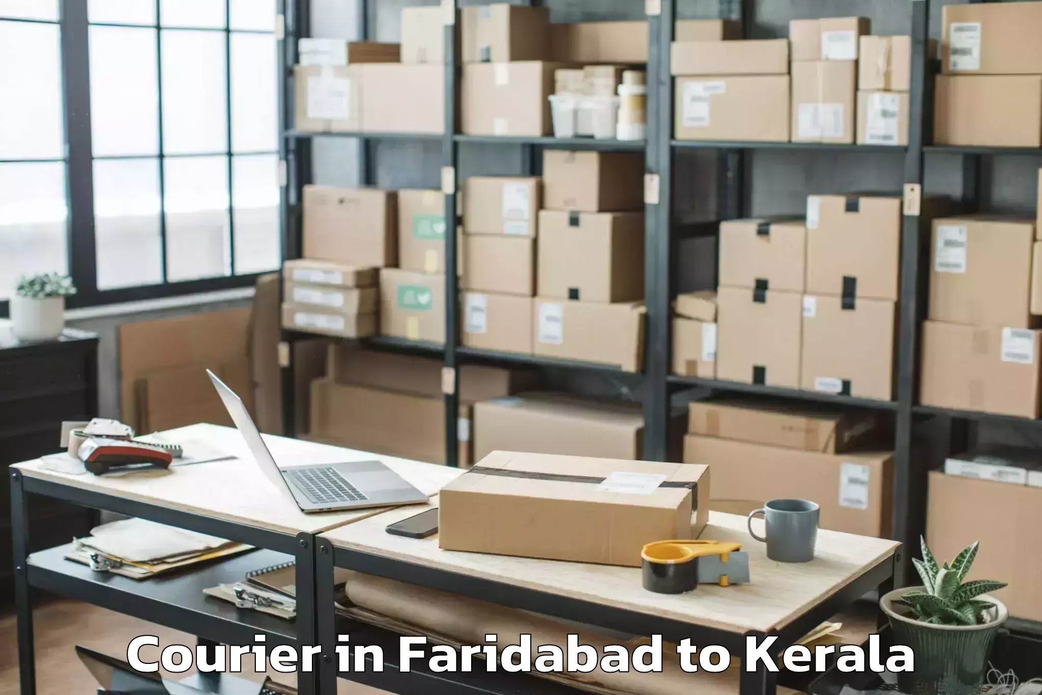 Get Faridabad to Olavakkot Courier